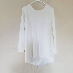 SOFT SURROUNDINGS Sirena Wool Alpaca A-Line Tunic Sweater Size Medium Ivory